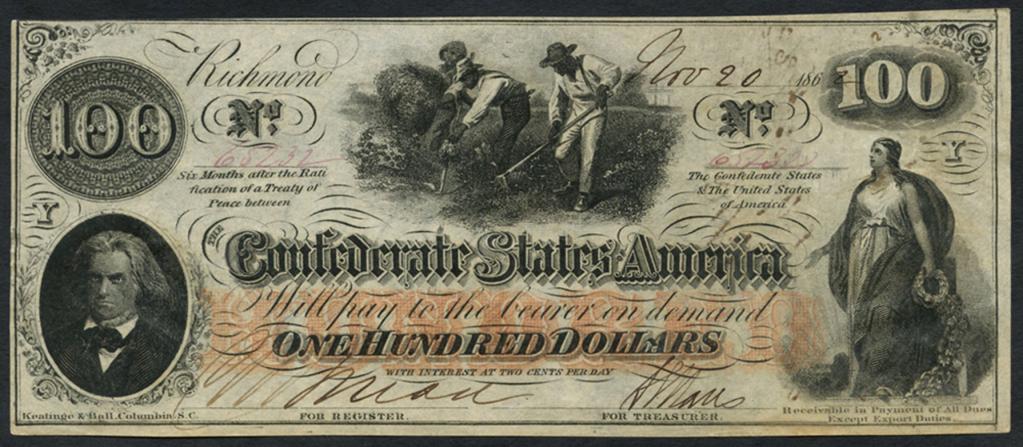 Доллар КША времен Гражданской войны
