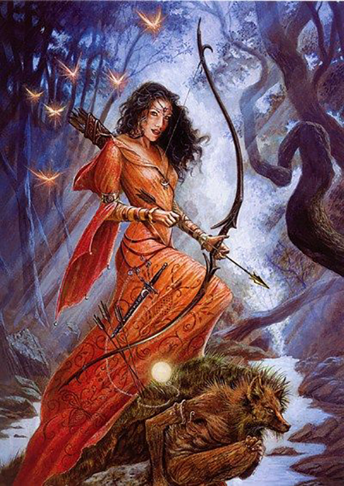 Диана, богиня охоты и луны