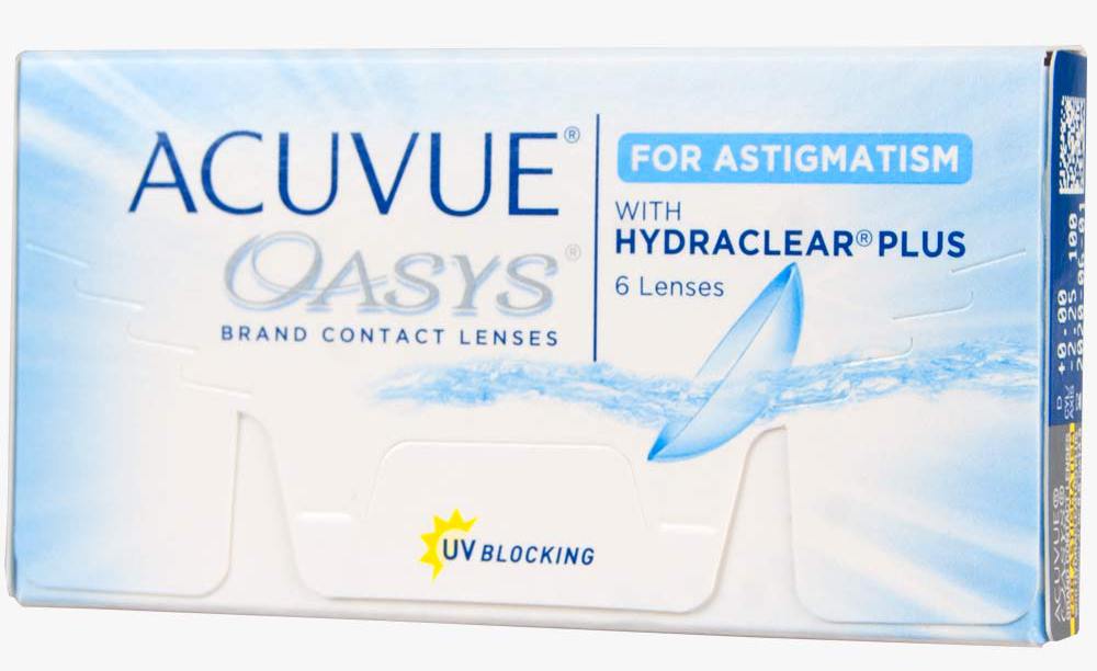 Линзы Acuvue Oasys for Astigmatism.