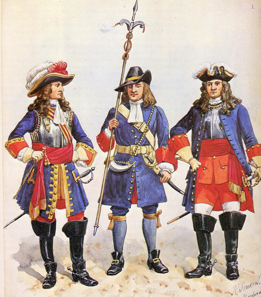 Английские солдаты времен войны за испанское наследство