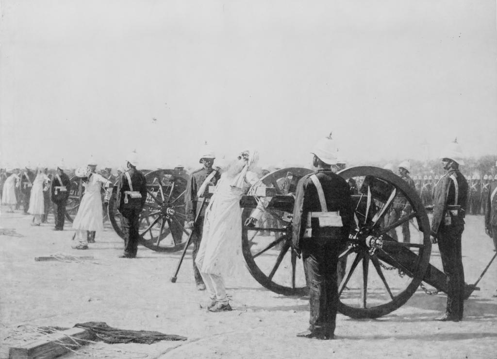 Расстрел индийских повстанцев в 1857 году