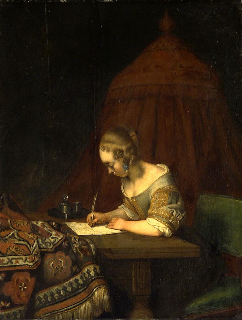 "Женщина пишет письмо"