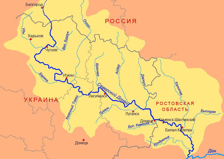 Карта Сев. Донца