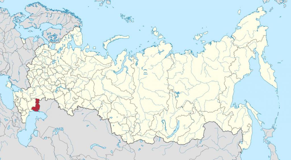 Астраханская область на карте