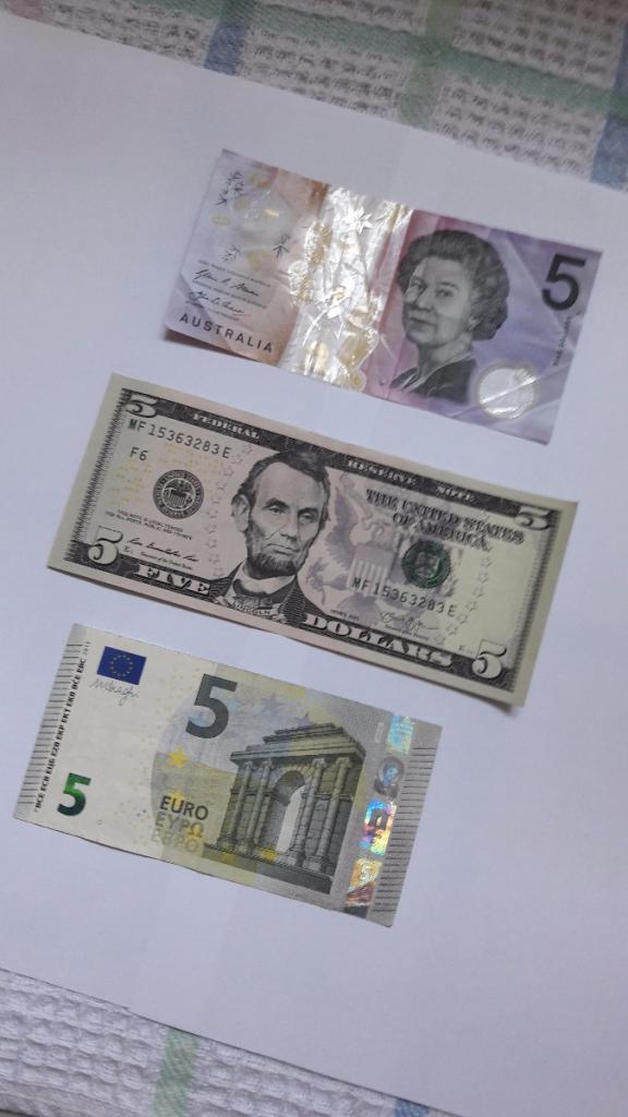 Американский и австралийский доллары и евро