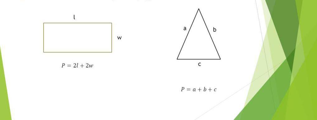 Формулы периметра разных фигур