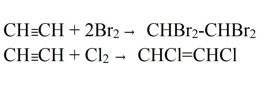Галогенирование ацетилена