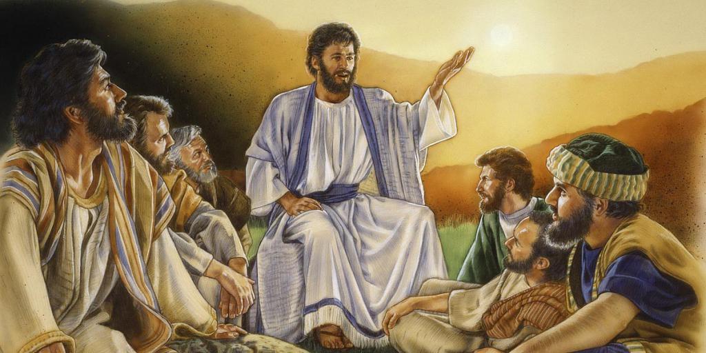 Иисус учит апостолов