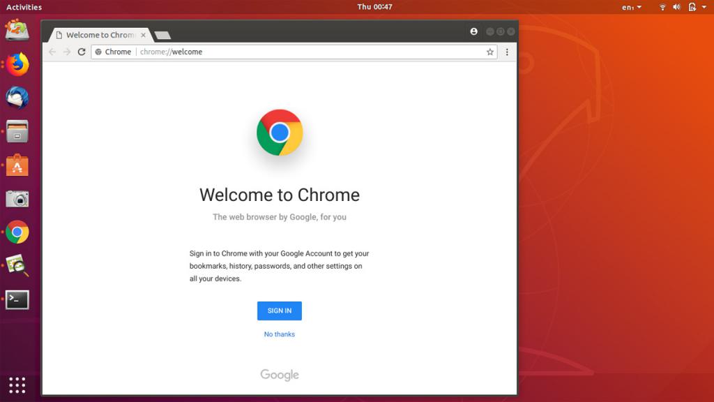 Завершение процесса установки Chrome на ПК