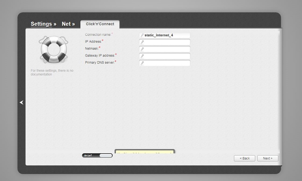 setup static