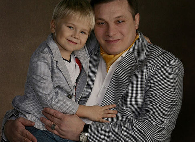 С сыном Александром