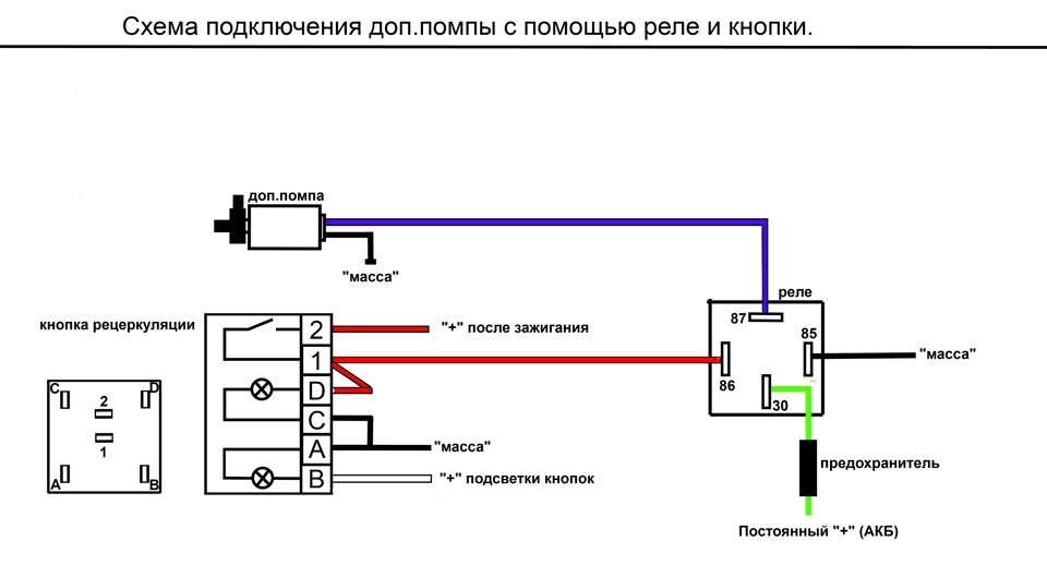 дополнительная помпа на печку Газель