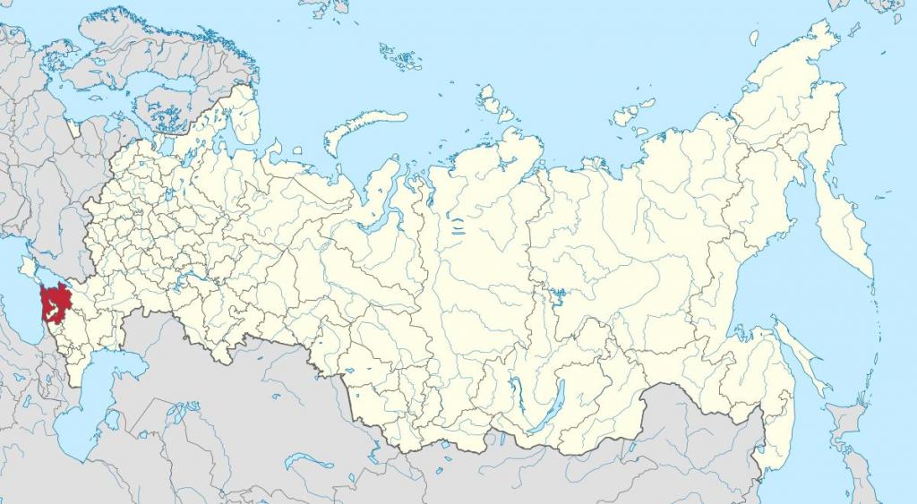 краснодарский край на карте россии