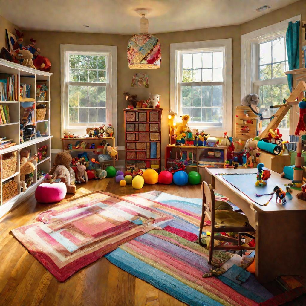 Детская комната с материалами для пошива