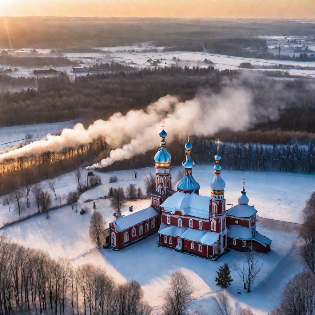 Деревня на рассвете