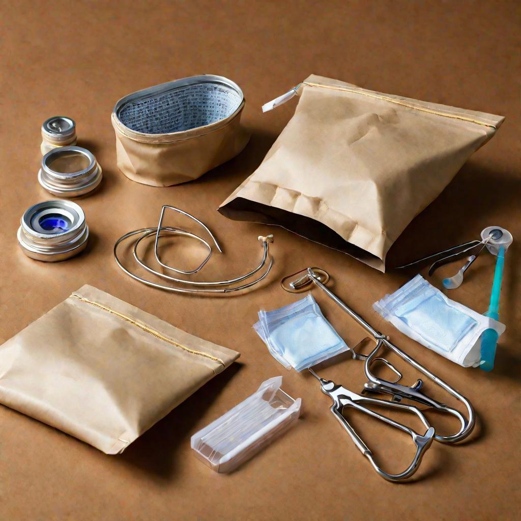Пакет для стерилизации с инструментами