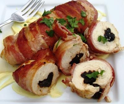 рулет из курицы с черносливом