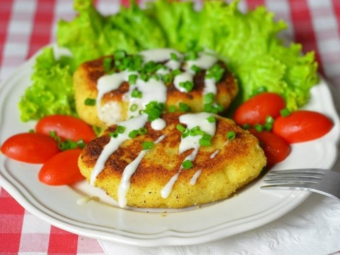 Зразы картофельные с мясом