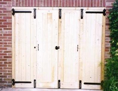 деревянные гаражные ворота