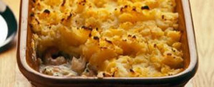 пирог с рыбой и картофелем