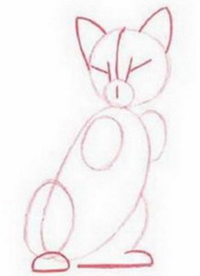 как нарисовать котенка карандашом