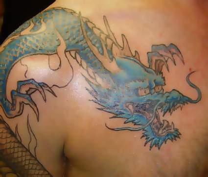 китайский дракон тату