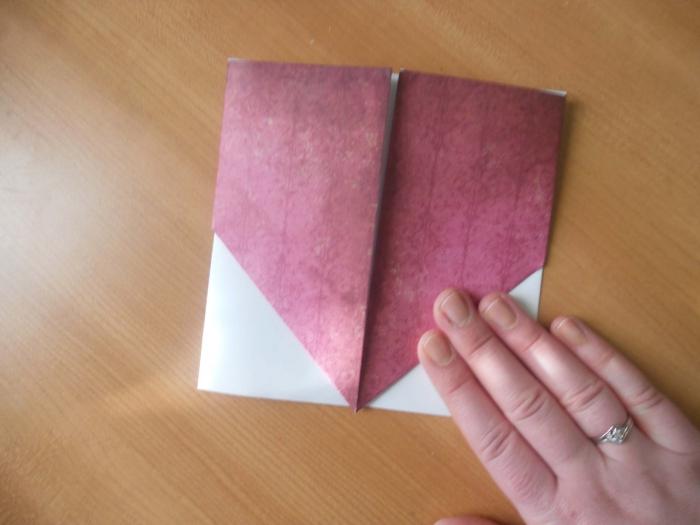 оригами конверт для денег 