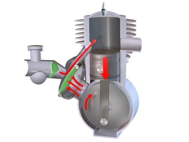 двухтактный двигатель 
