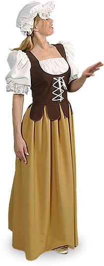 средневековое платье простой девушки