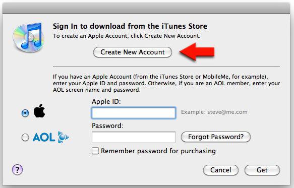 как зарегистрироваться в itunes