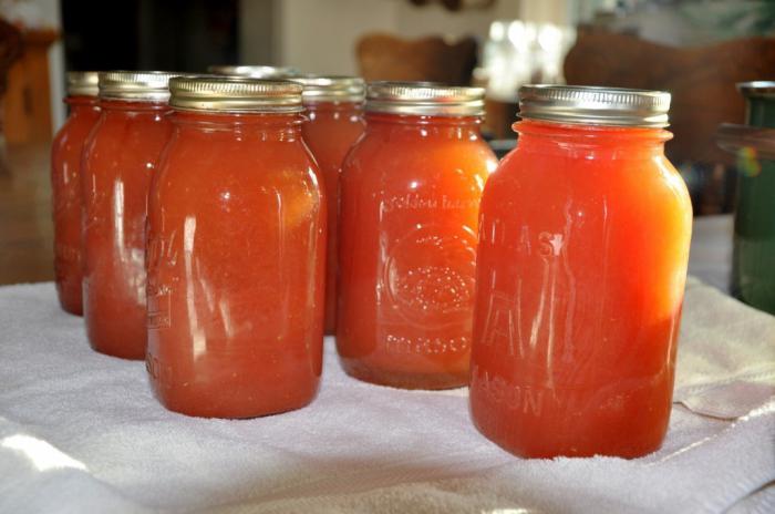 заготовить томатный сок на зиму