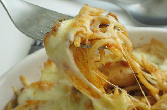 спагетти с сыром 