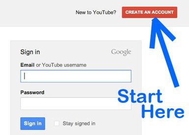 как зарегистрироваться в ютубе