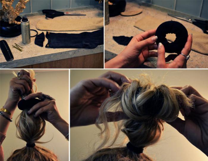 как сделать валик для волос
