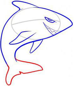 нарисованная акула