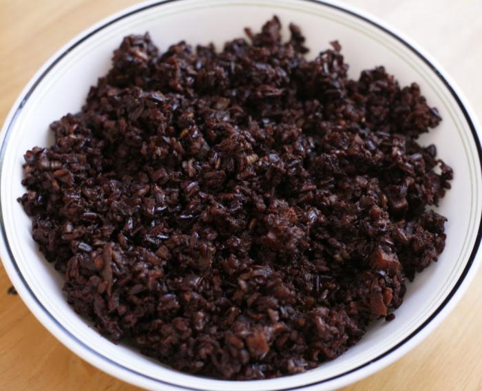 как варить черный рис 