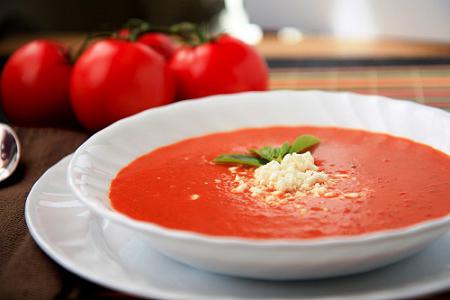 томатный суп пюре