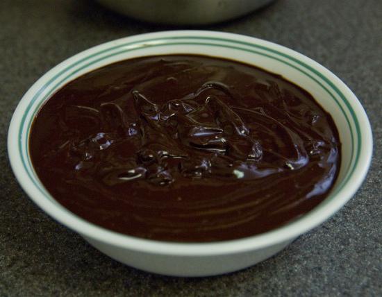 густая шоколадная глазурь из какао