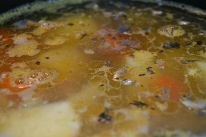суп из сайры консервы с пшеном 