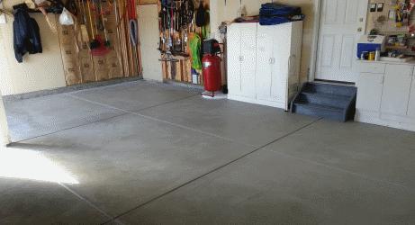 как залить пол в гараже цементом