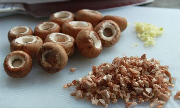 фаршированные грибы шампиньоны в духовке 