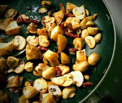 грибы с картошкой жареные рецепт 