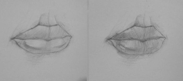 как нарисовать красивые губы