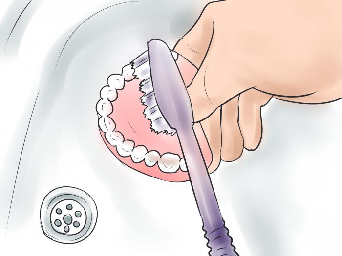 уход за зубными съемными протезами