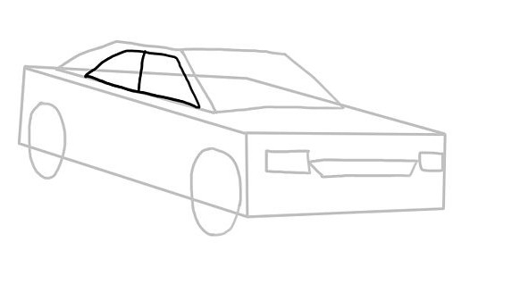как легко нарисовать машину 