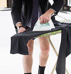 как гладить мужские брюки