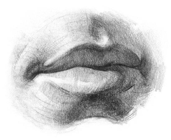 как правильно рисовать губы 