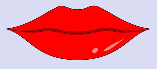 как рисовать губы 