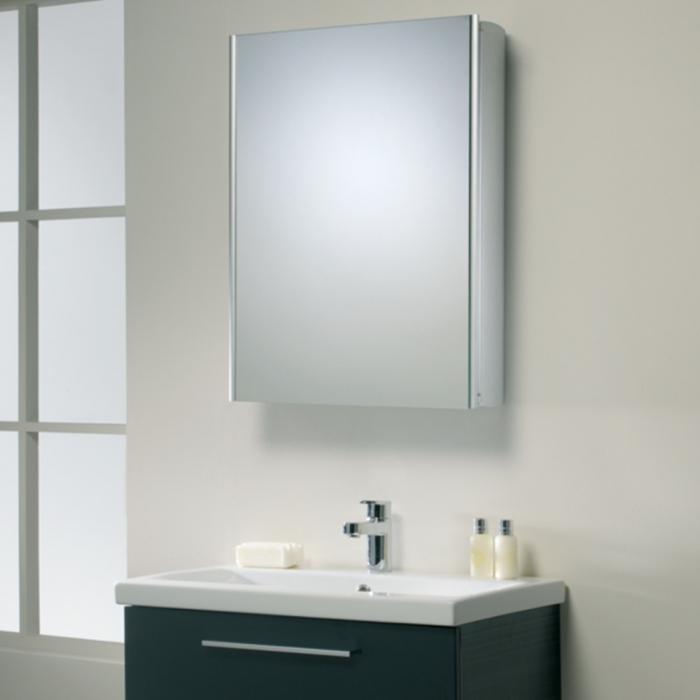 Навесной шкаф для ванной комнаты с зеркалом :: SYL