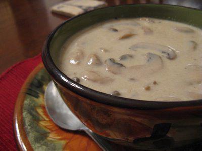 рецепт, суп-пюре из грибов